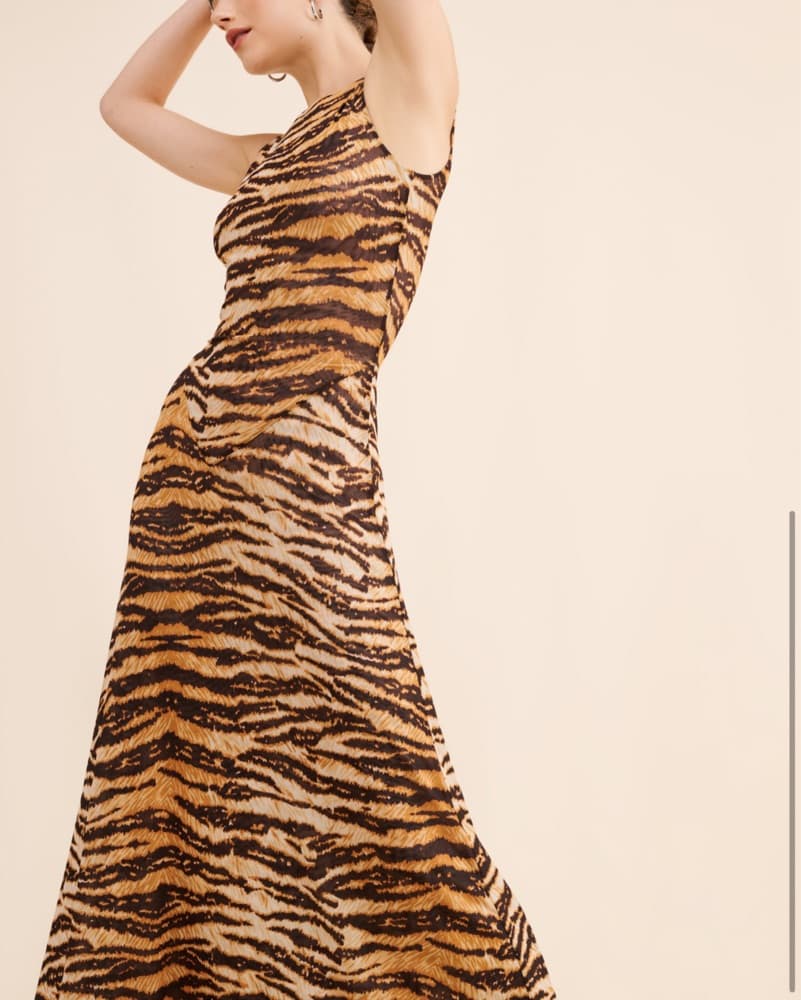 Ronny Kobo Tiger Print Maxi Dress - Image 2