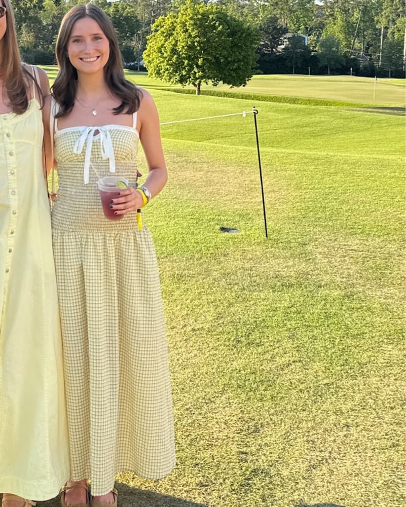 Urban Outfitters Yellow Midi Dress - Image 1