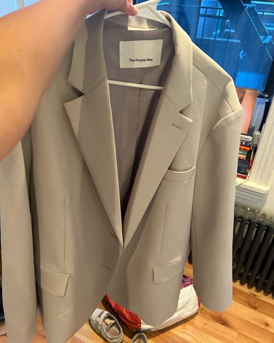 Frankie Shop Grey Bea Blazer - Image 3