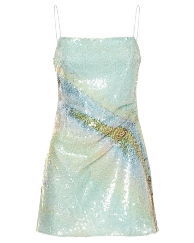 Simkhai Franky Marble Mini Dress Sequin - Image 1