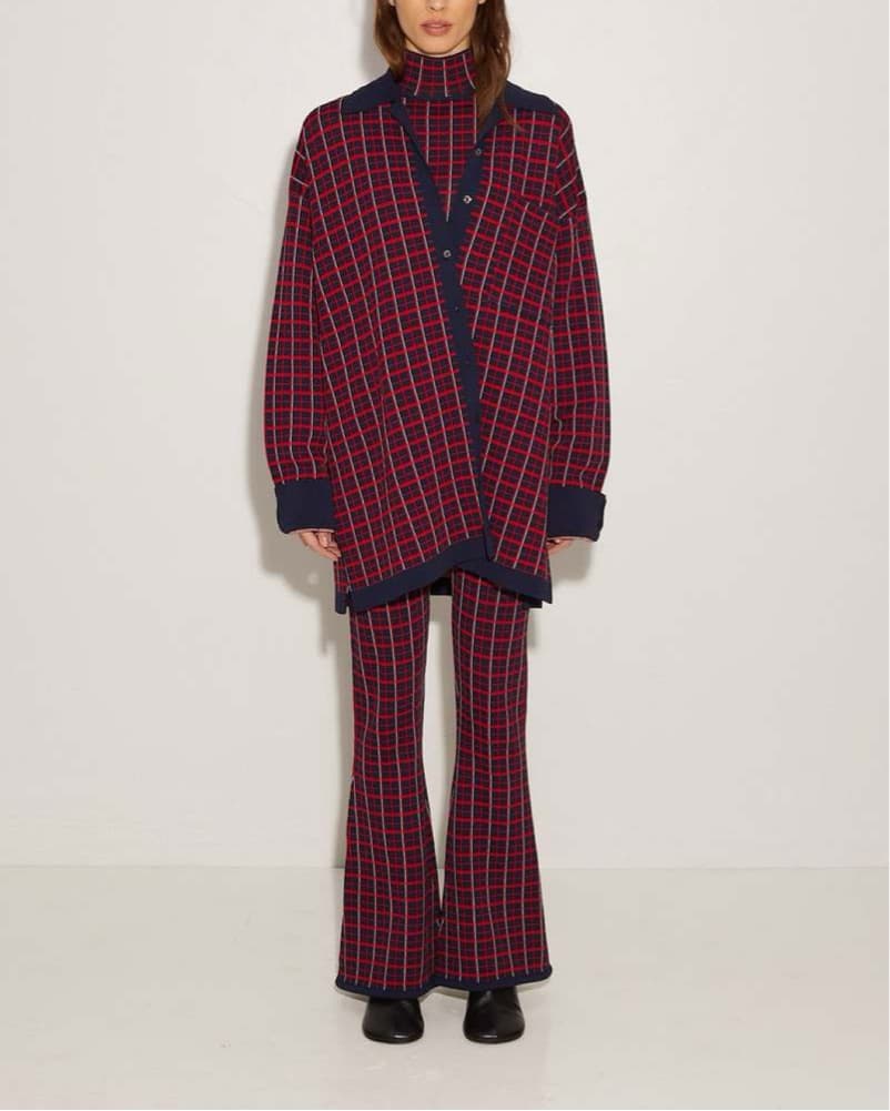Simon Miller Plaid Pant Set - Image 3