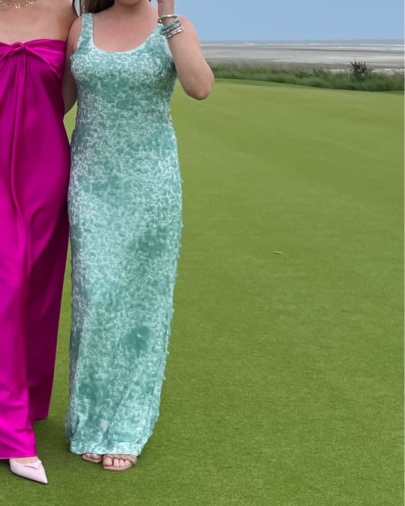 SIMKHAI Sea foam Bex embellished Maxi - Image 5