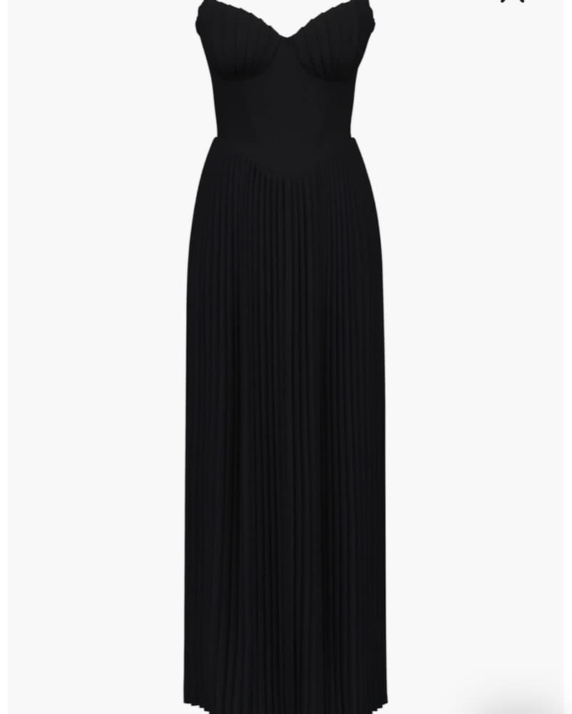 Marcella Pleated Georgette Dress - Image 4