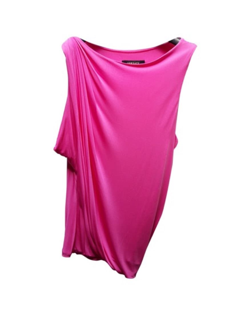 Assymetrical Versace Pink Blouse - Image 1