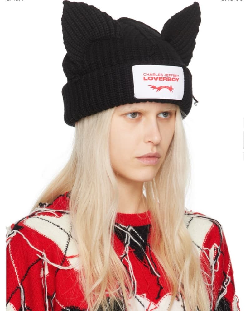 Charles Jeffrey Loverboy Black Beanie - Image 2