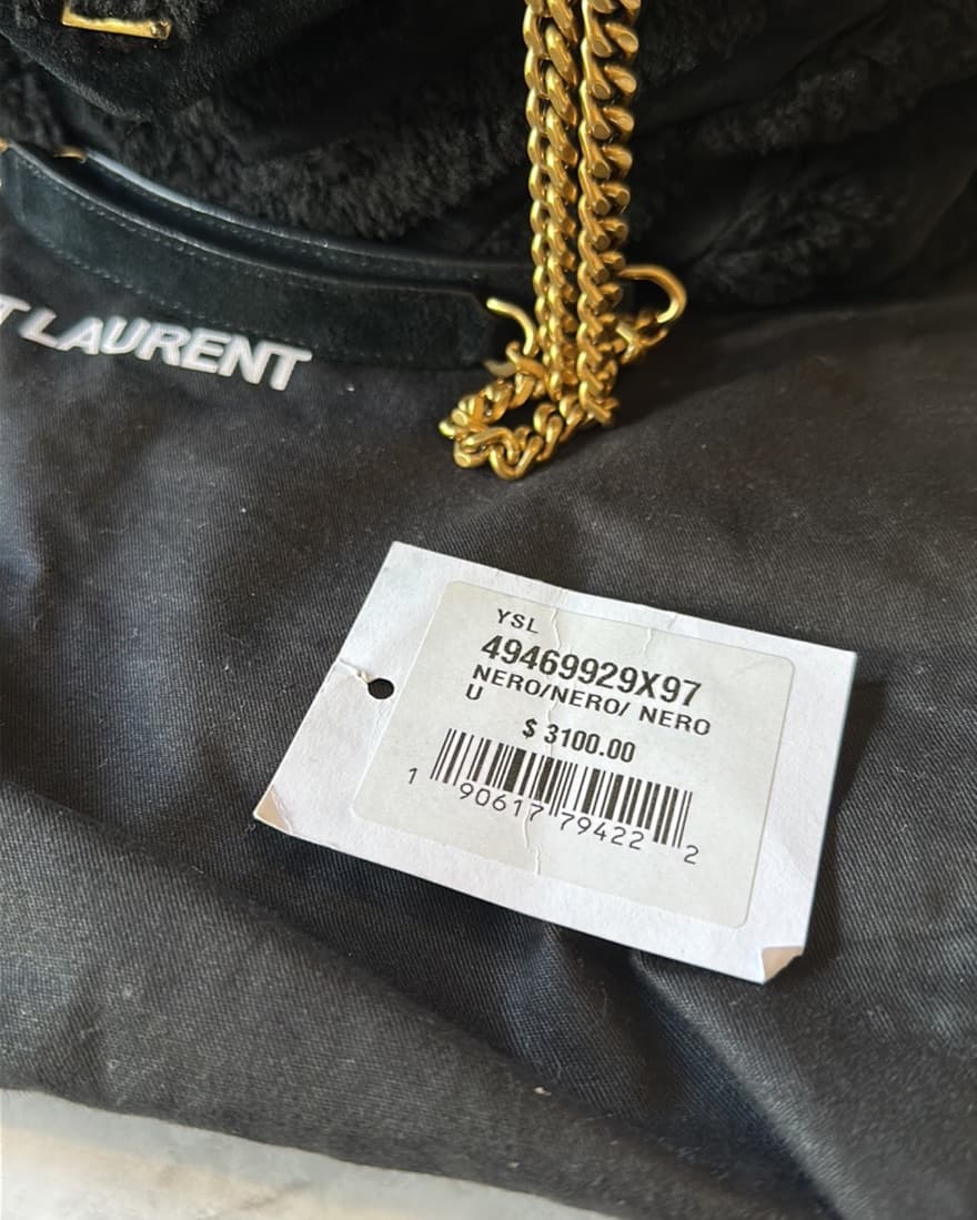 NEW YSL Loulou Shearling Bag - Image 2