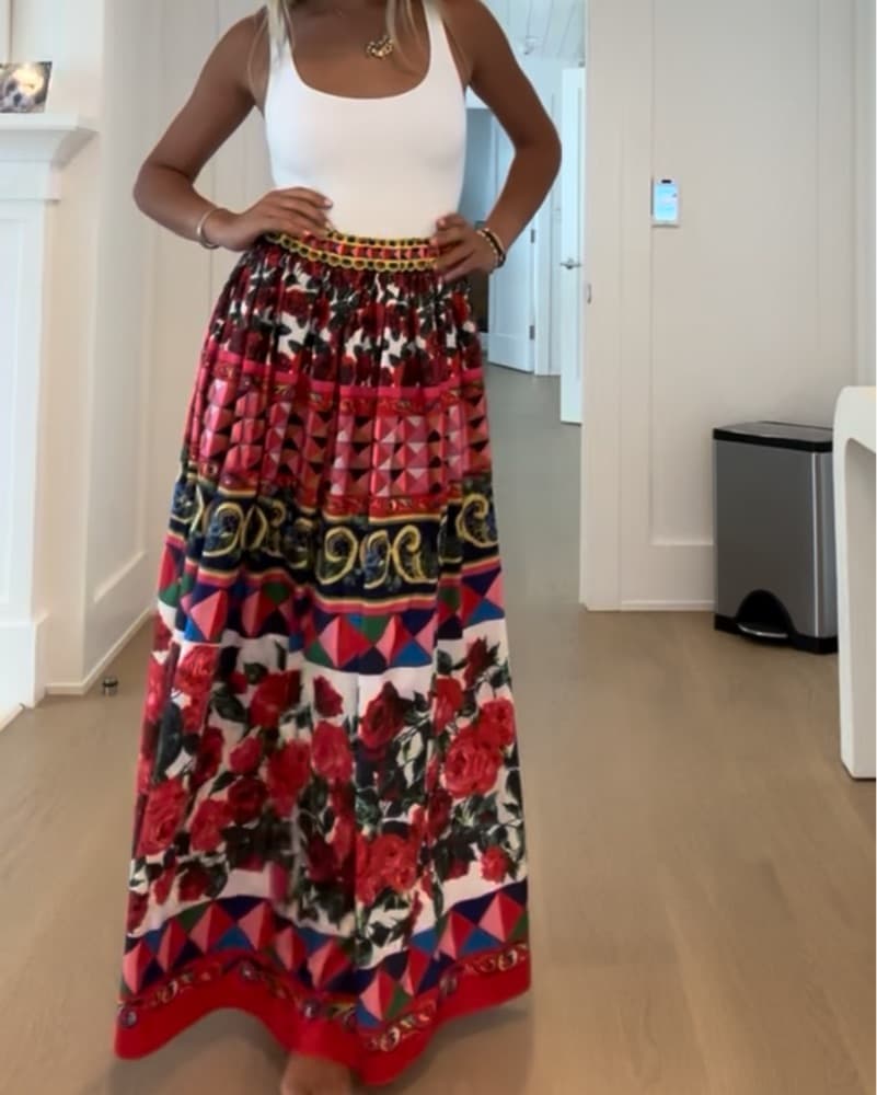 Colorful Maxi Skirt  - Image 2
