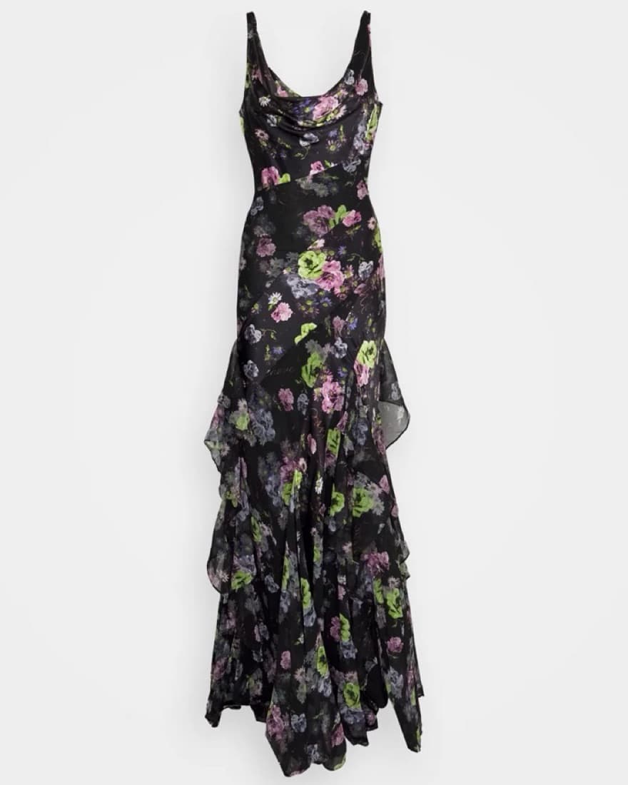 Cinq à Sept Isla Floral Silk Dress - Image 1