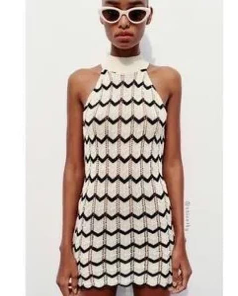 Zara Mini Knit Dress - Image 2