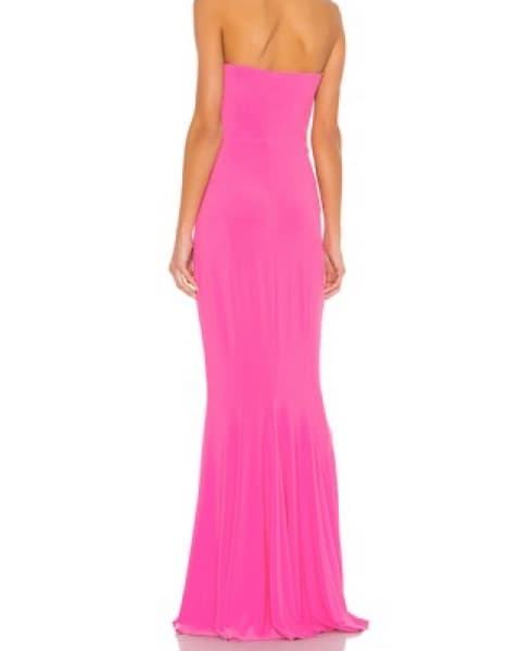 Norma Kamali Strapless Fishtail Gown - Image 2
