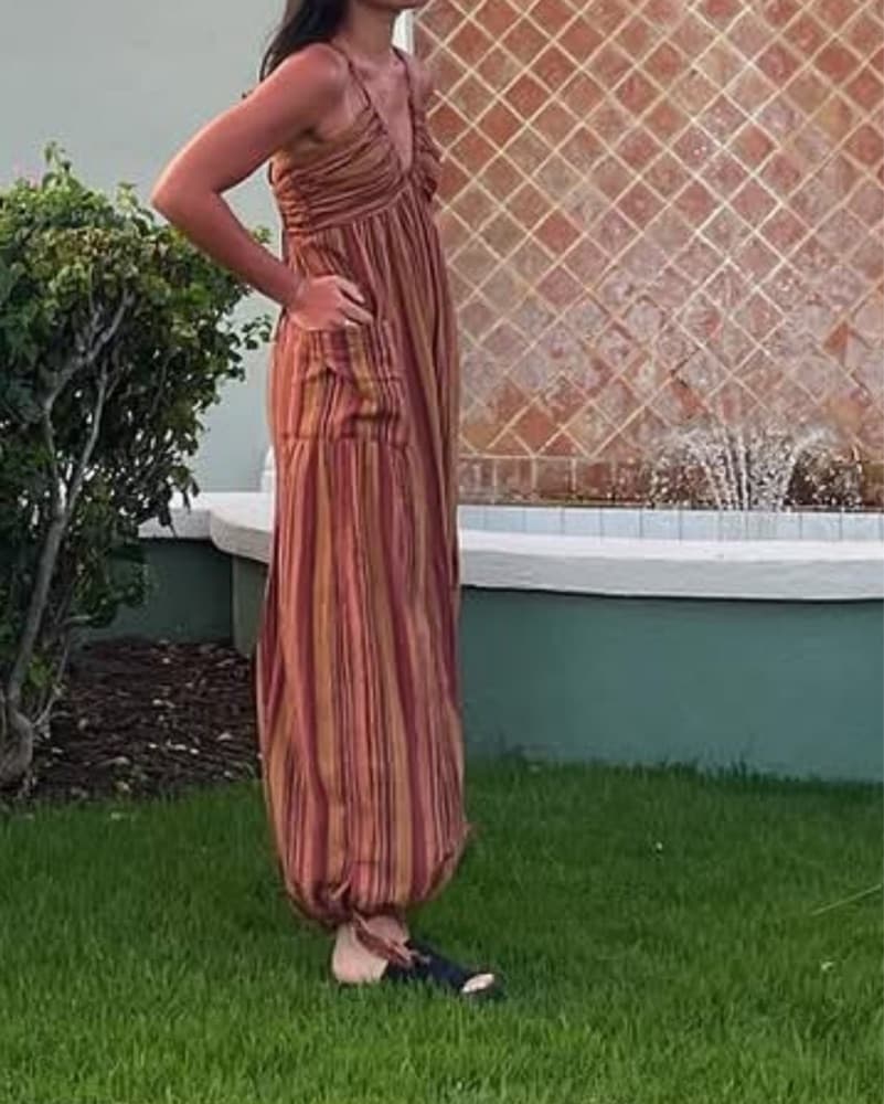 Striped Jumpsuit - Image 1