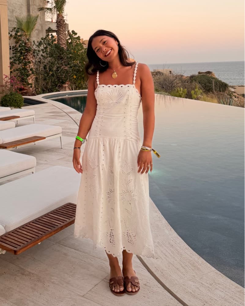 Farm Rio Richelieu Shell Midi Dress - Image 6