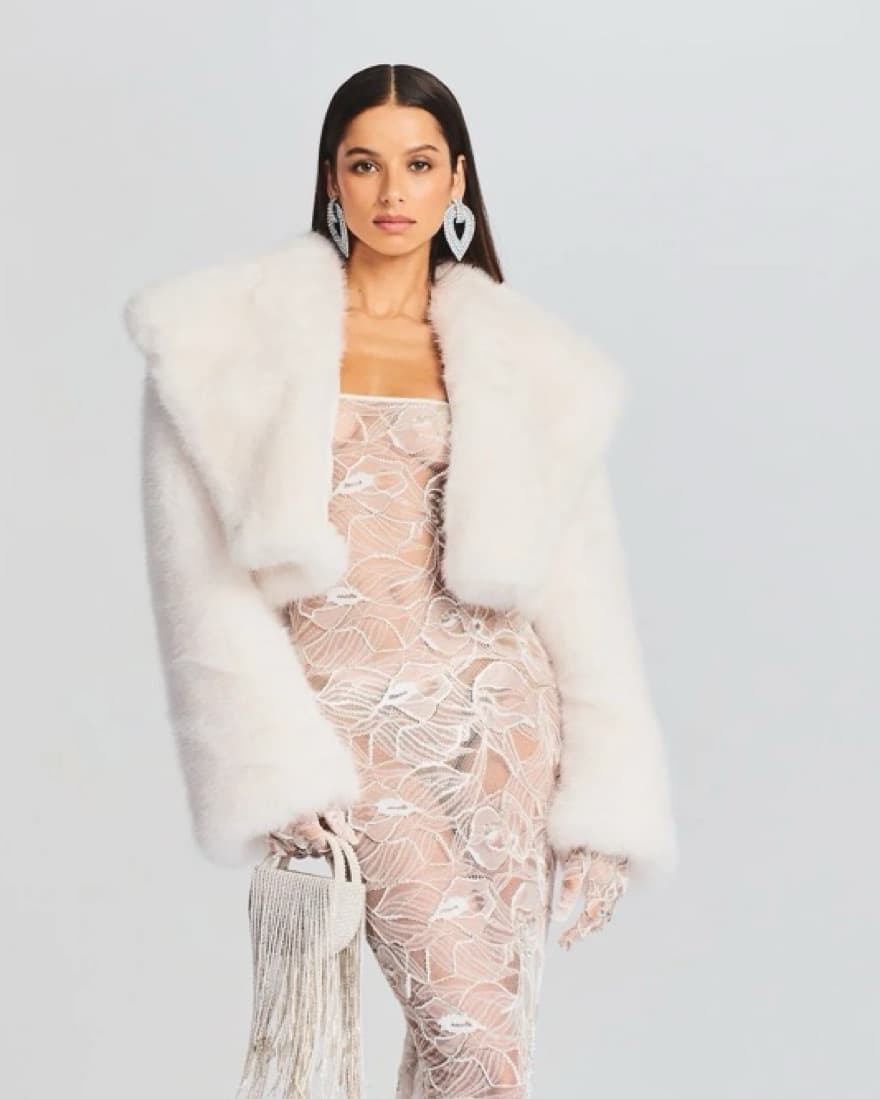 Cadence Faux Fur Coat - Image 1