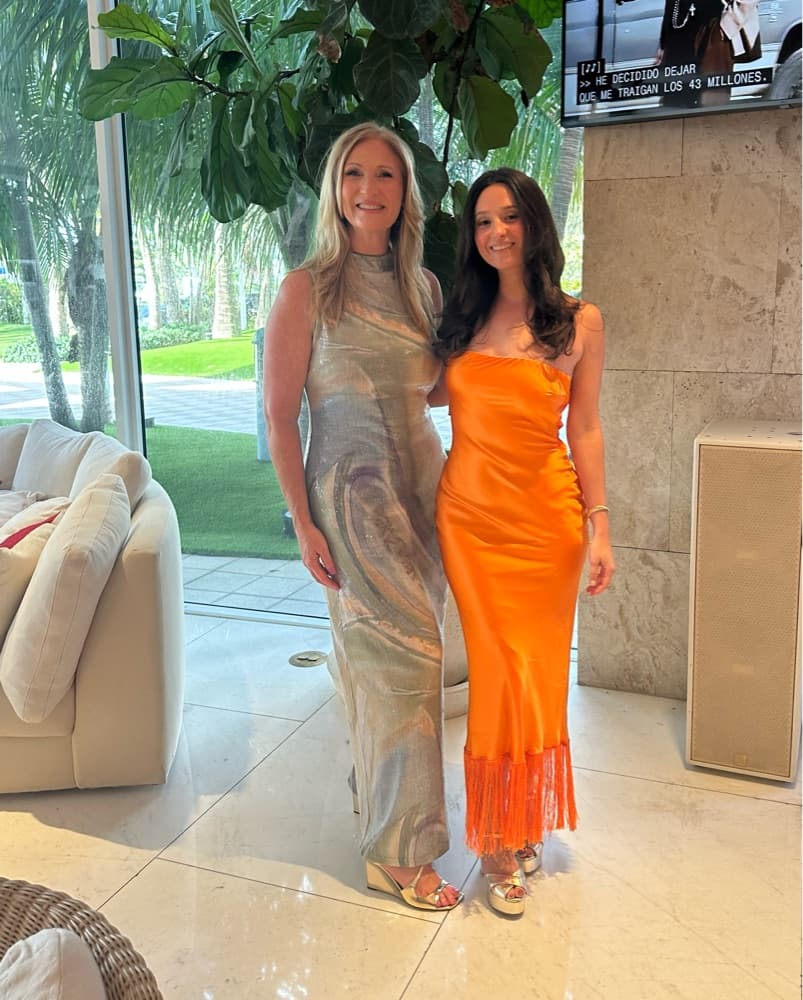 Vibrant Orange Fringe Dress - Image 2