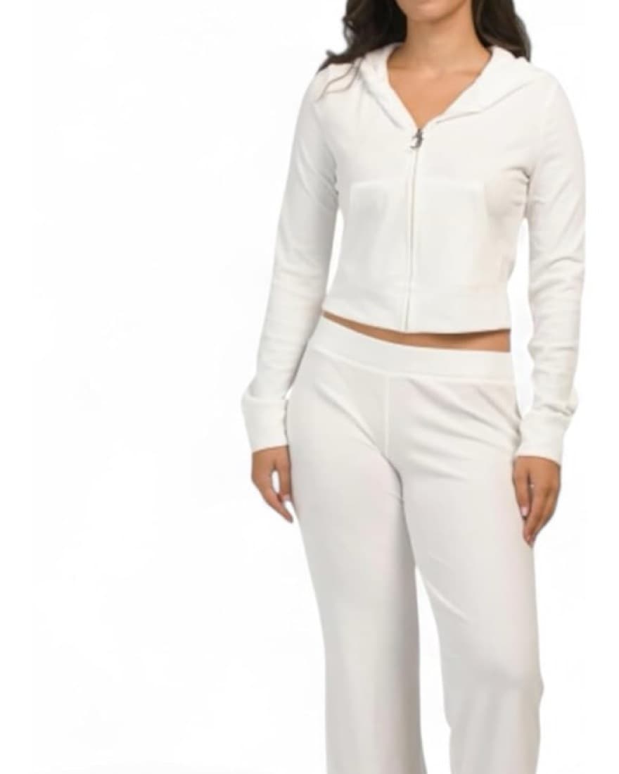 Juicy Couture White Velor Set - Image 2