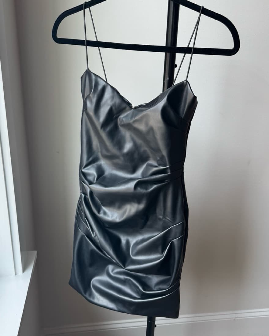 Nookie ‘Rhea’ Faux Leather Mini Dress - Image 6