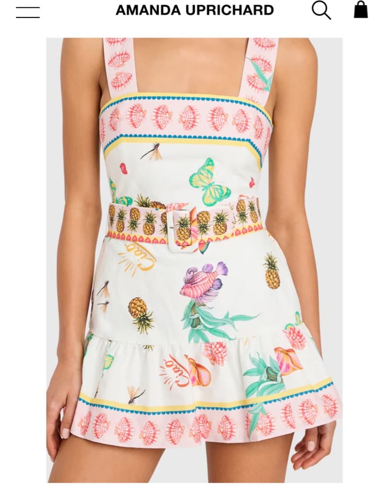 Amanda Uprichard Lena Skirt Romper - Image 1