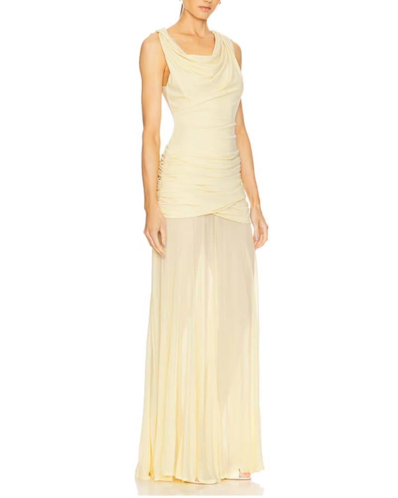 L’Academie butter yellow dress  - Image 2