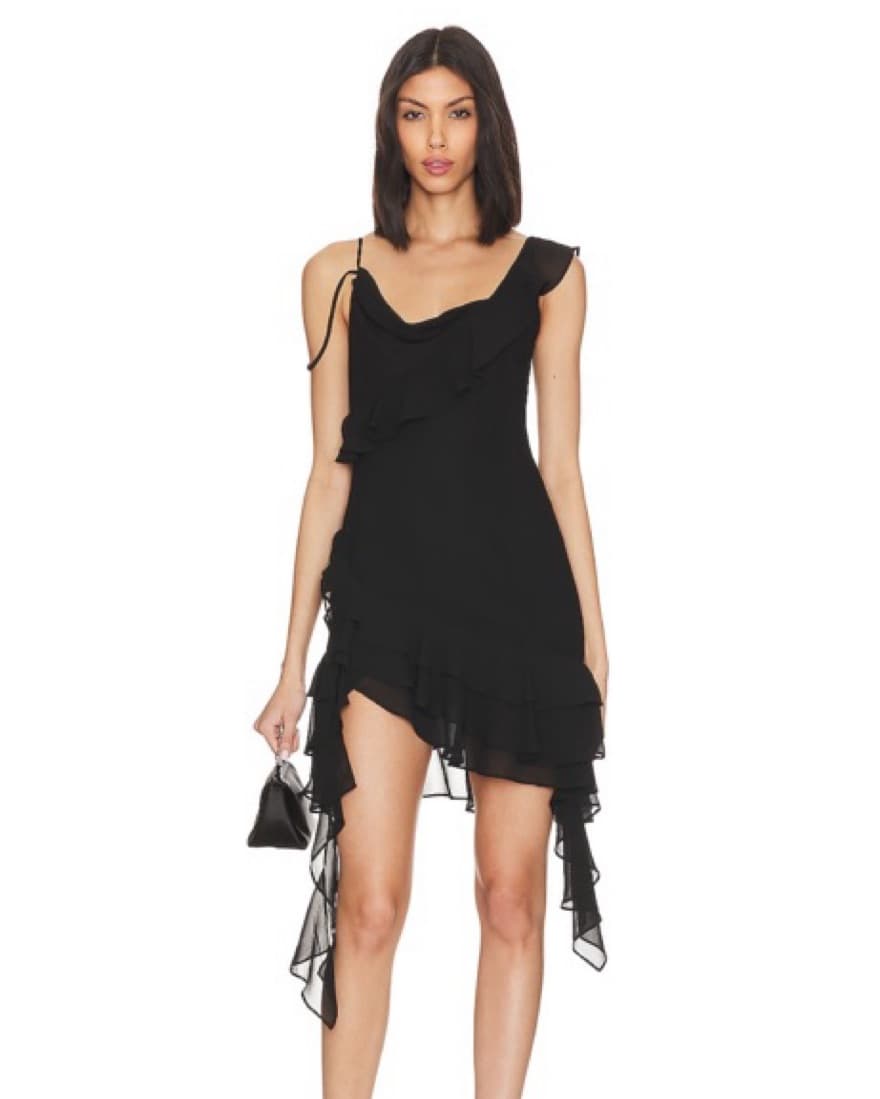 Dua Midi Dress In Black - Image 1