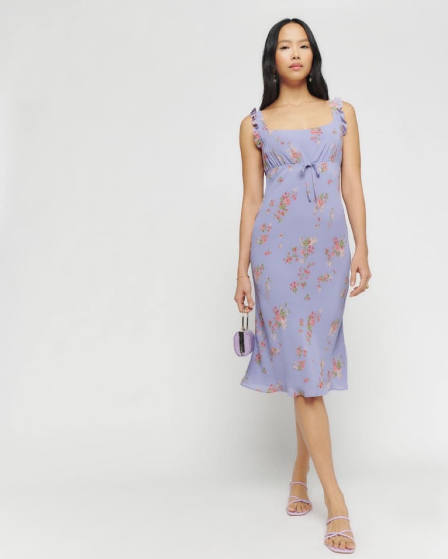 Reformation Midi Purple Dress - Image 1