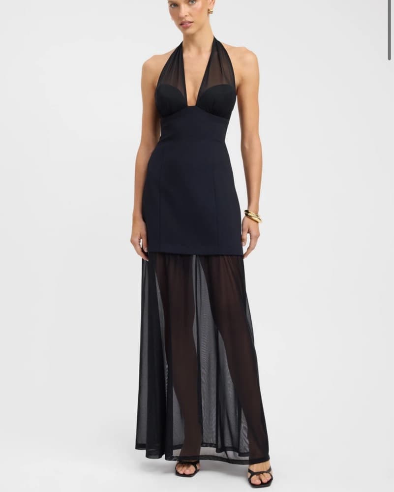 Kookaï Oyster Mesh Maxi Dress - Image 1