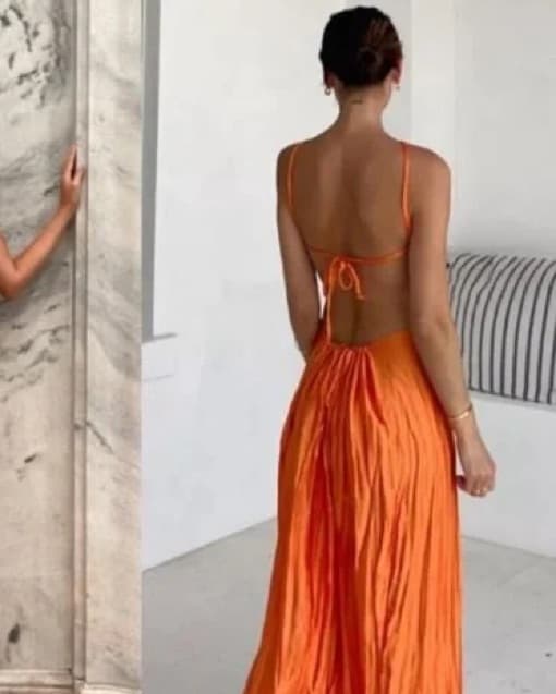 Baobab Kira maxi dress Guarana Orange - Image 4