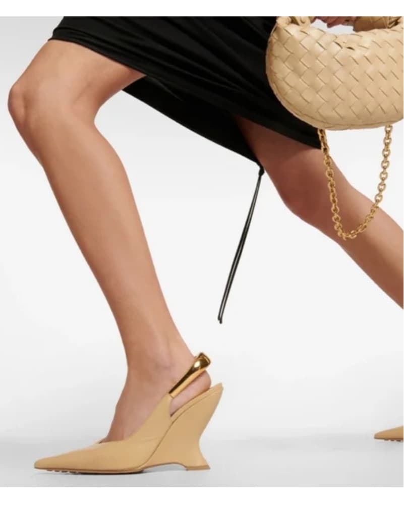 Bottega Veneta Nude Pumps - Image 1