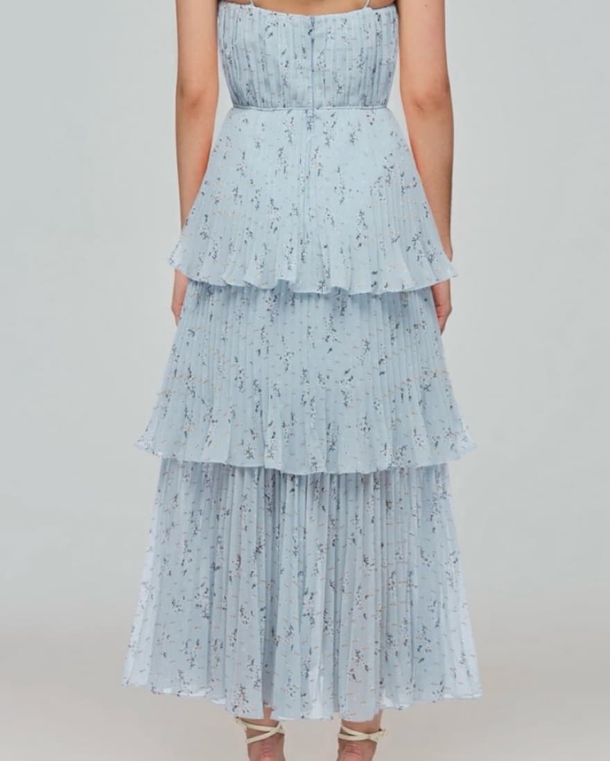 Tiered Chiffon Midi Dress - Image 2