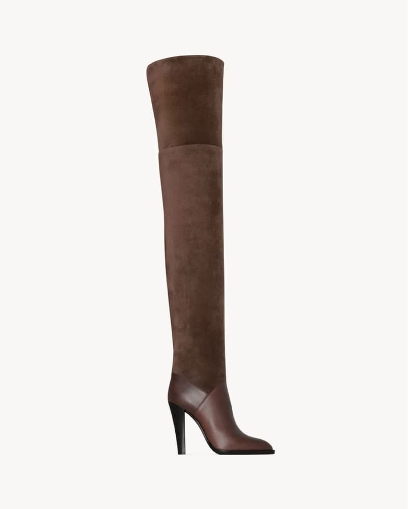 Thigh High Suede YSL Nadja Boots - Image 4
