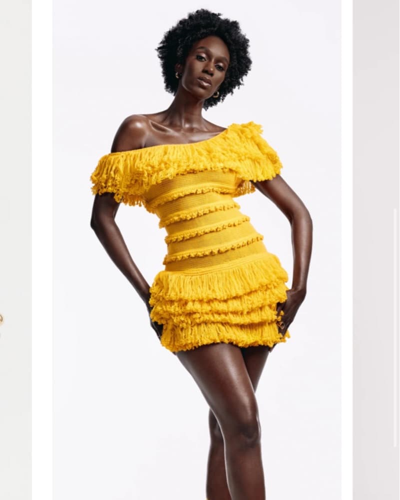 Hanifa Cassandra Yellow Dress - Image 1