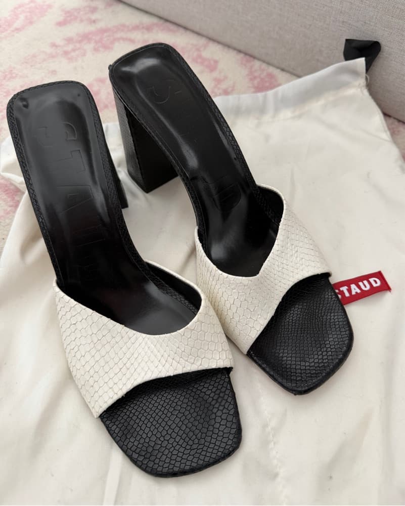 Staud Black And white Heels - Image 1
