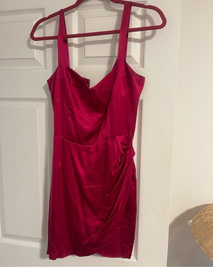 Reformation Fonda Silk Mini Dress - Image 2