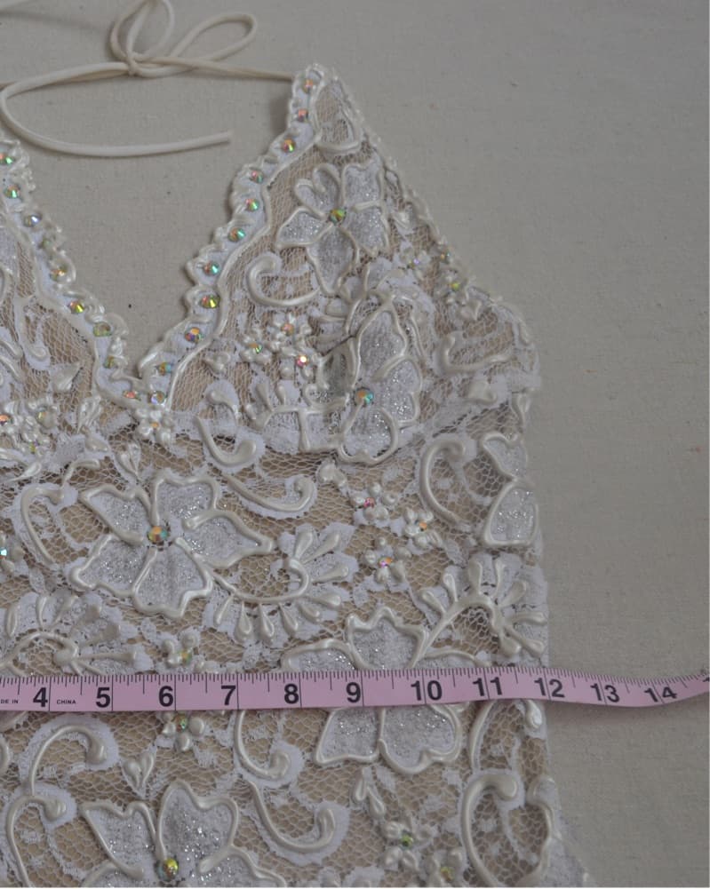 Elegant lace Halter mini dress - Image 5