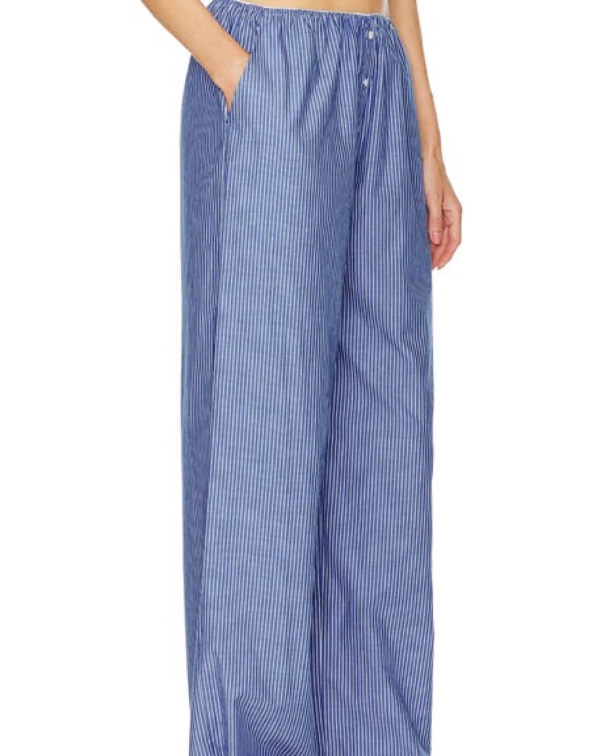 Helsa Pinstripe Poplin House Pants - Image 2