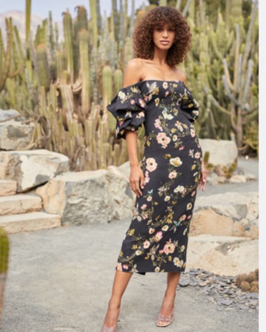 Monique Lhuillier 2023 Floral Dress - Image 2
