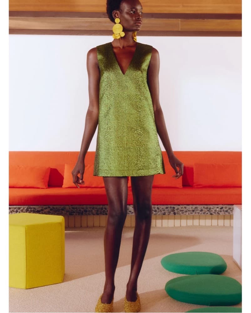 Simon Miller Mini Dress- Green - Image 1