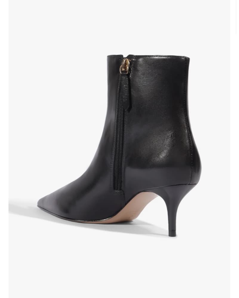Sleek Black Leather Ankle Boots - Image 4