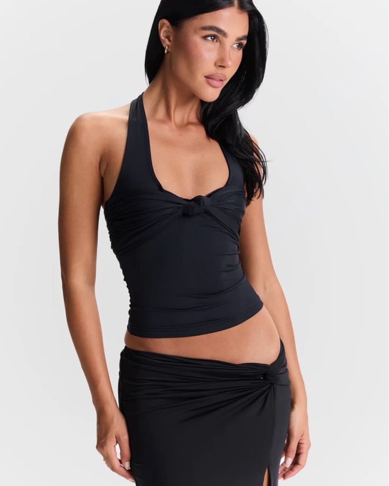 Sasha Therese Black Matching Skirt Set - Image 1