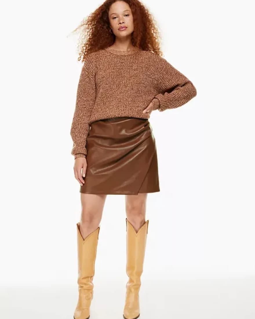 Aritzia Brown Angie Skirt - Image 2