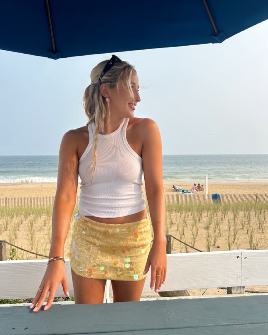 GUIZIO Sequin Mini Skirt  - Image 2