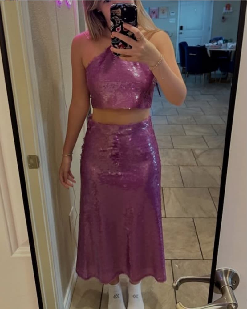 Alexis Purple Sequin Set Small - Image 2