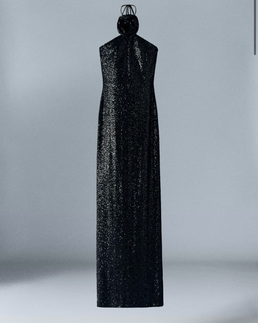 Mango Capsule Sequined maxi flower dress - Image 1