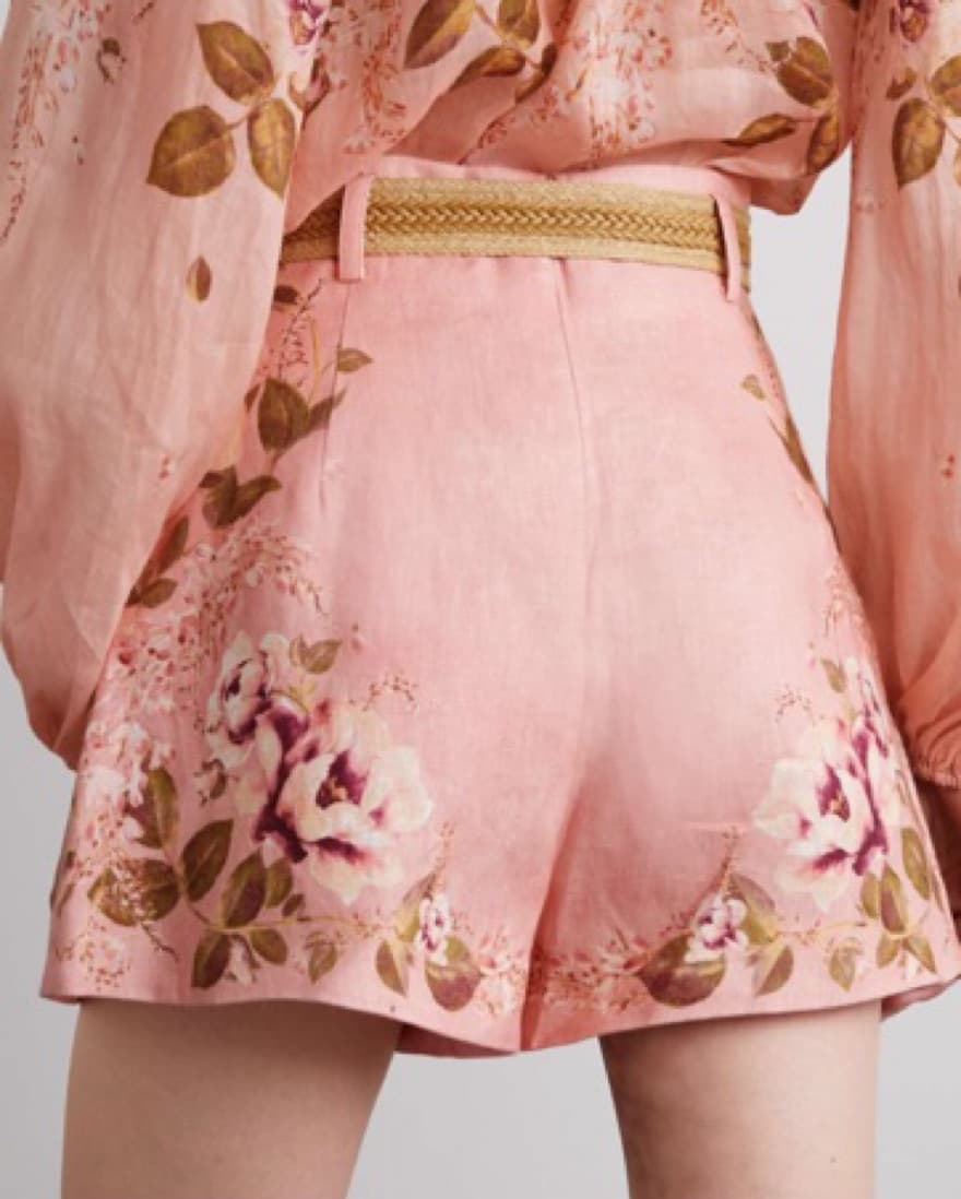 Rosa Print Floral Shorts - Image 3