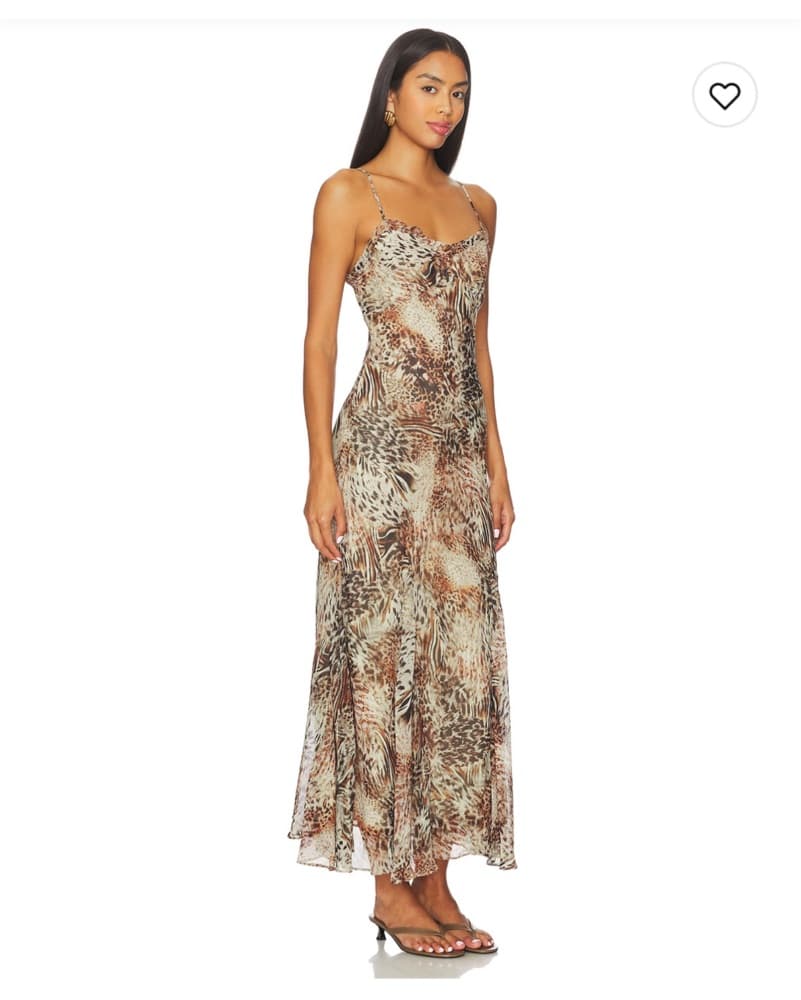 Multicolor Animal Print Midi Dress - Image 3