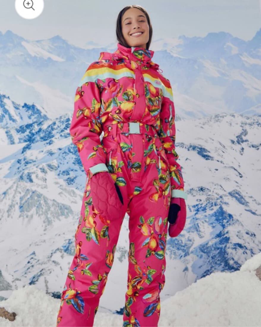 Pink Ski Suit / Farm Rio Ski Jumpsuit - Image 1
