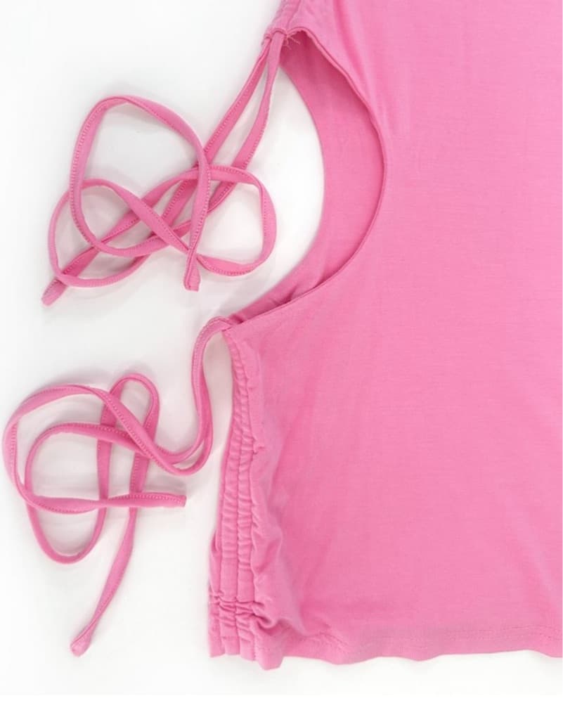 I.AM.GIA Lara Pink Cutout Mini Dress - Image 6