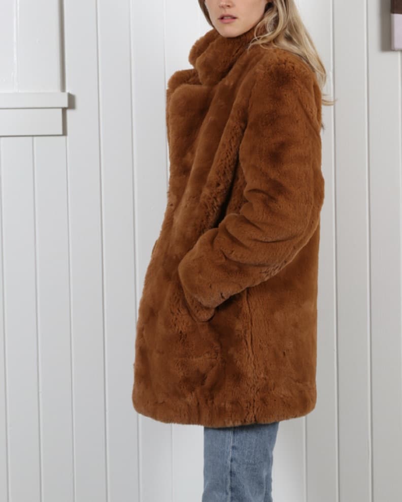 Brown Teddy Fur Jacket - Image 5