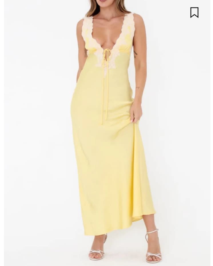 Rumored Venice Maxi Dress In Yellow  - Image 1