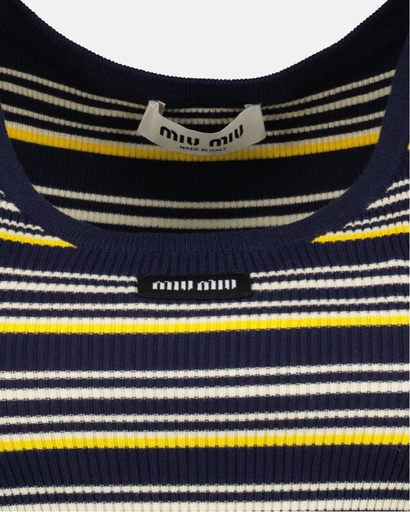 Miu Miu Striped Tank - Image 2