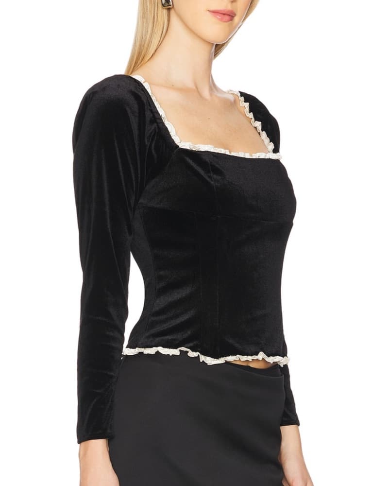 ASTR the Label Black Briella Top - Image 2
